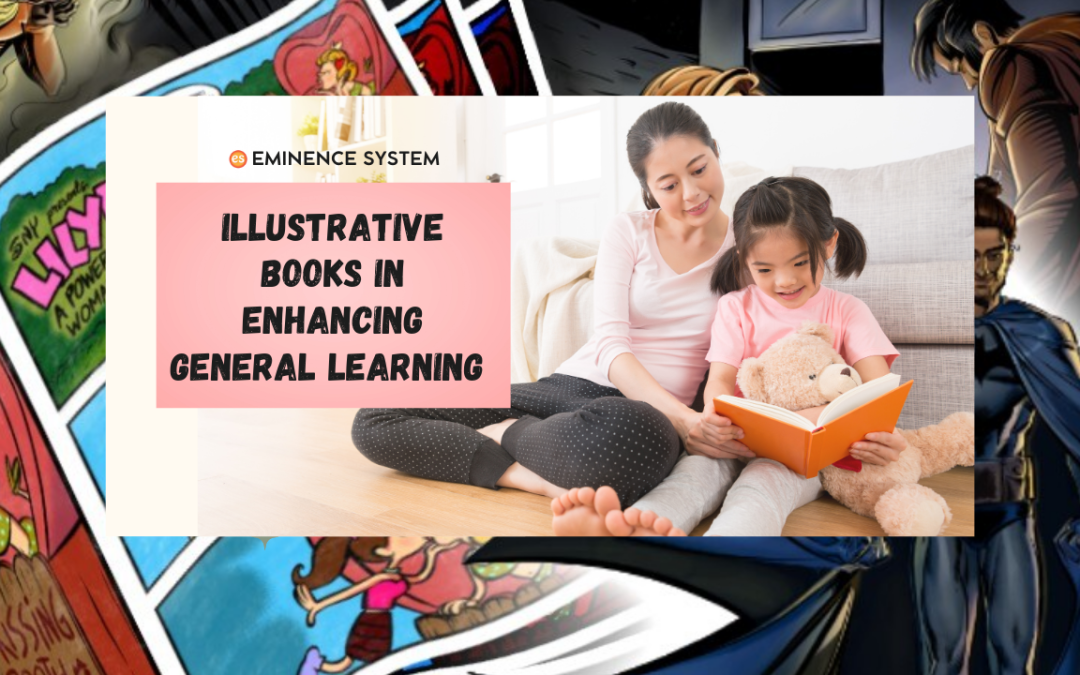 Illustrated books for children on a cozy reading table